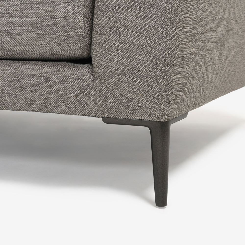 erba（エルバイタリア）ソファ「イスタンテ」幅204cm 布グレー色【お手入れキットの特典付き】