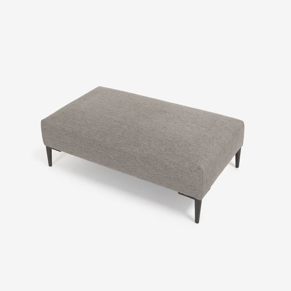 erba(エルバイタリア)オットマン「イスタンテ」布グレー色【お手入れキットの特典付き】