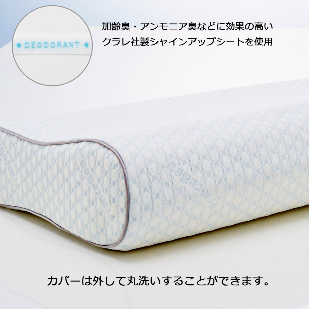 枕「レフレッシュピロー レギュラーサポート」 高反発+低反発ウレタン FranceBed(フランスベッド)