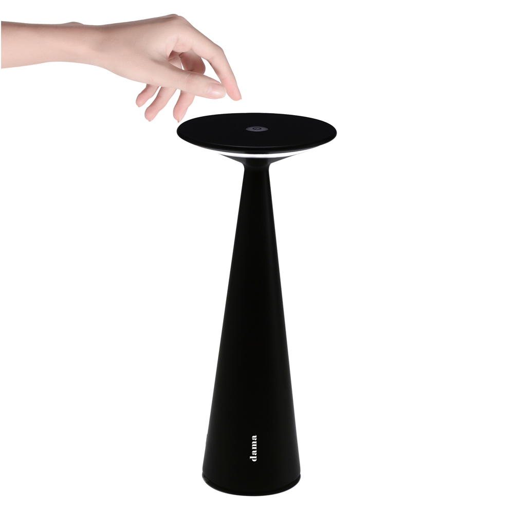 LEDテーブルスタンド「ZAF-DAMA-BK」ブラック USB充電式