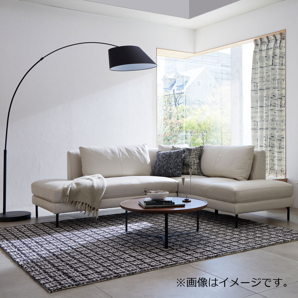 カウチソファ 2点セット「L/S 67(エルエス67)」カウチ背無し(向って左)+片肘カウチ(向って右) 革フロスト色 #J-156E