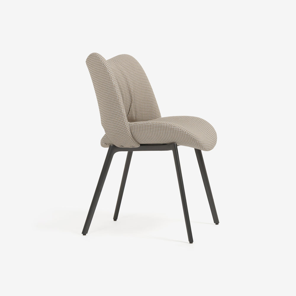 PoltronaFrau（ポルトローナ・フラウ）ダイニングチェア「ナイス」布ブロンドウッド色 #C Re-Stijl Blonde woods