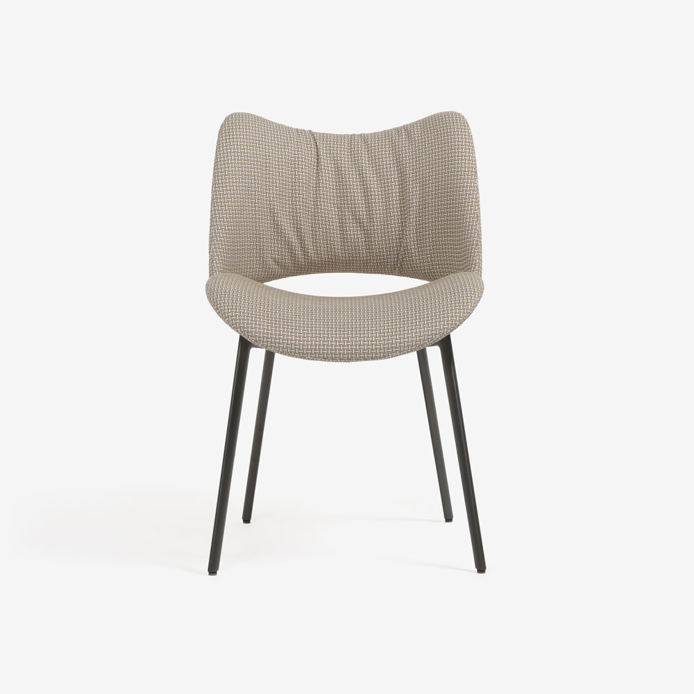 PoltronaFrau（ポルトローナ・フラウ）ダイニングチェア「ナイス」布ブロンドウッド色 #C Re-Stijl Blonde woods