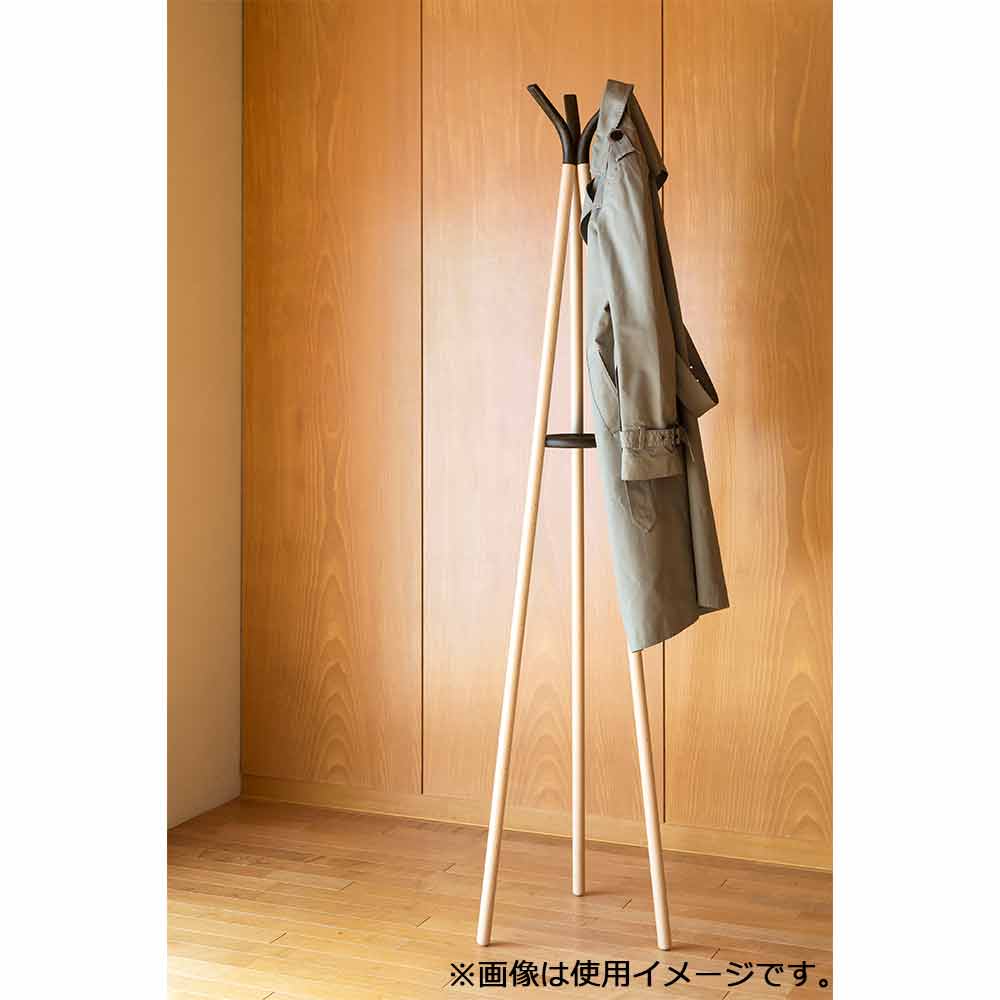 コートスタンド 「MK+01」ビーチ材 シルバー色【セール対象品のため5%OFF】