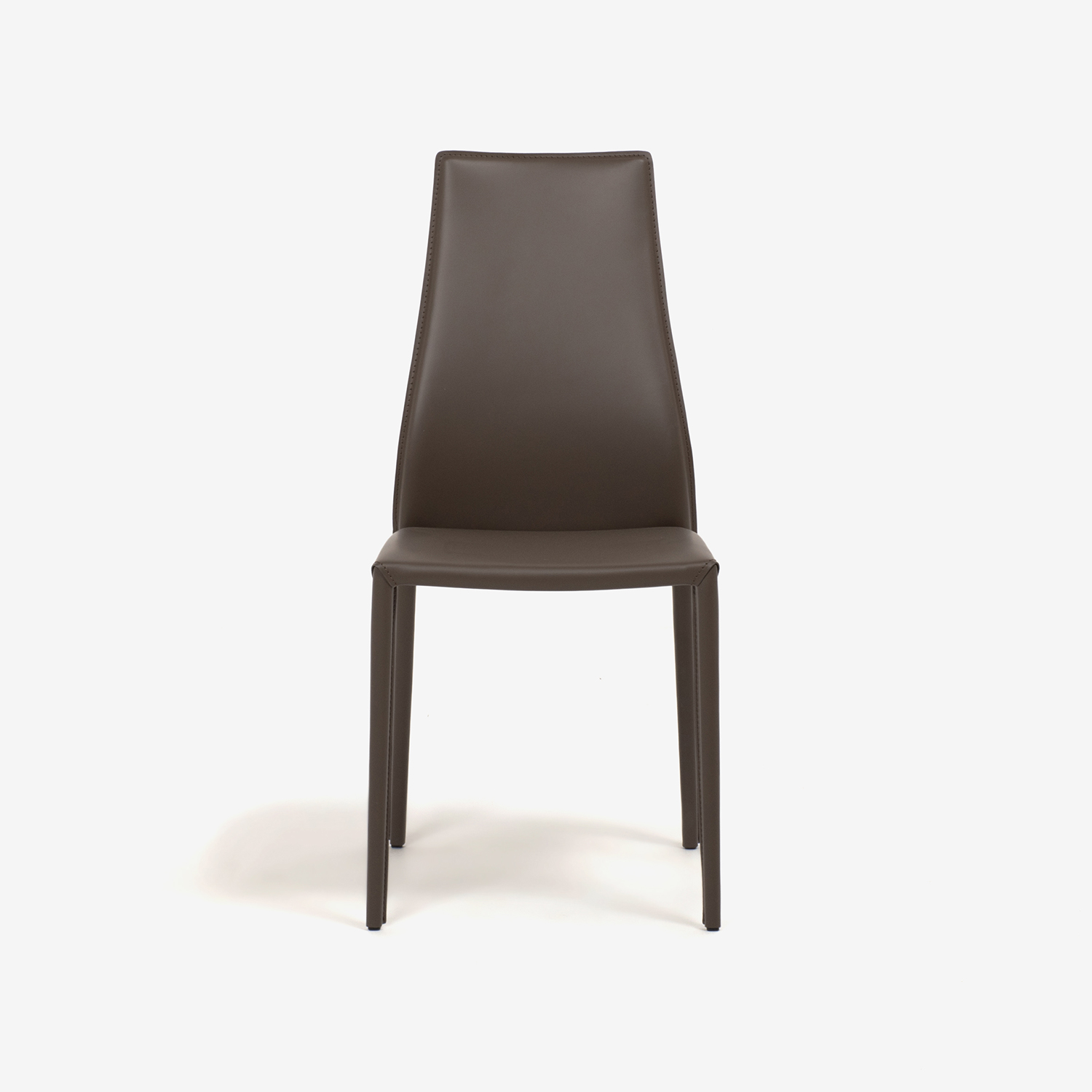 Calligaris(カリガリス)ダイニングチェア「Aida CS1484」革マッドブラウン色