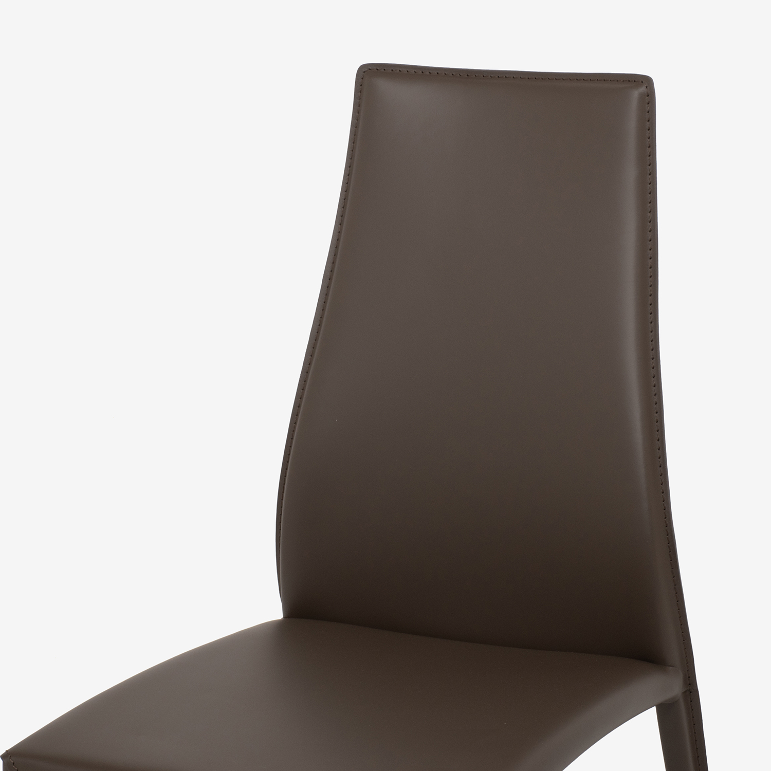 Calligaris(カリガリス)ダイニングチェア「Aida CS1484」革マッドブラウン色