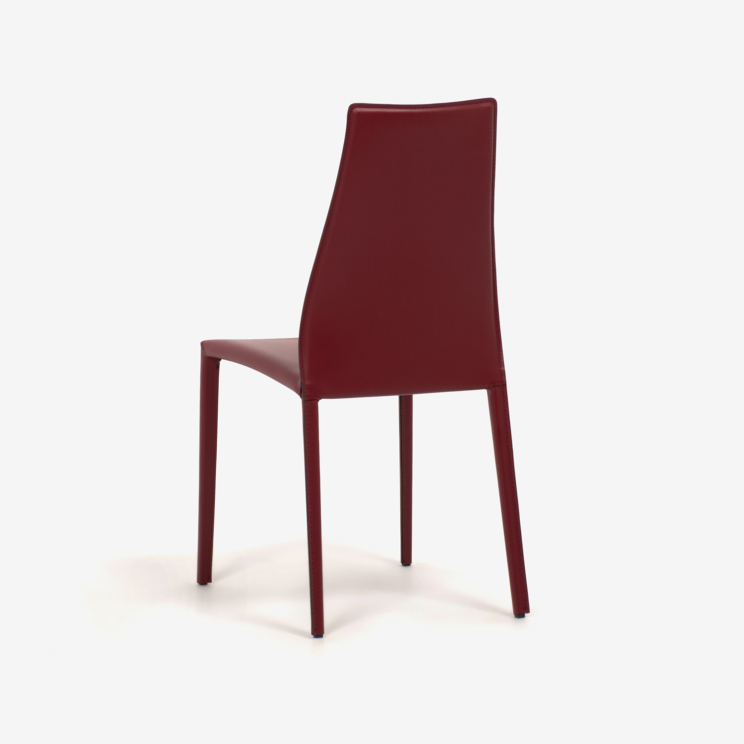 Calligaris(カリガリス)ダイニングチェア「Aida CS1484」革バーガンディ色