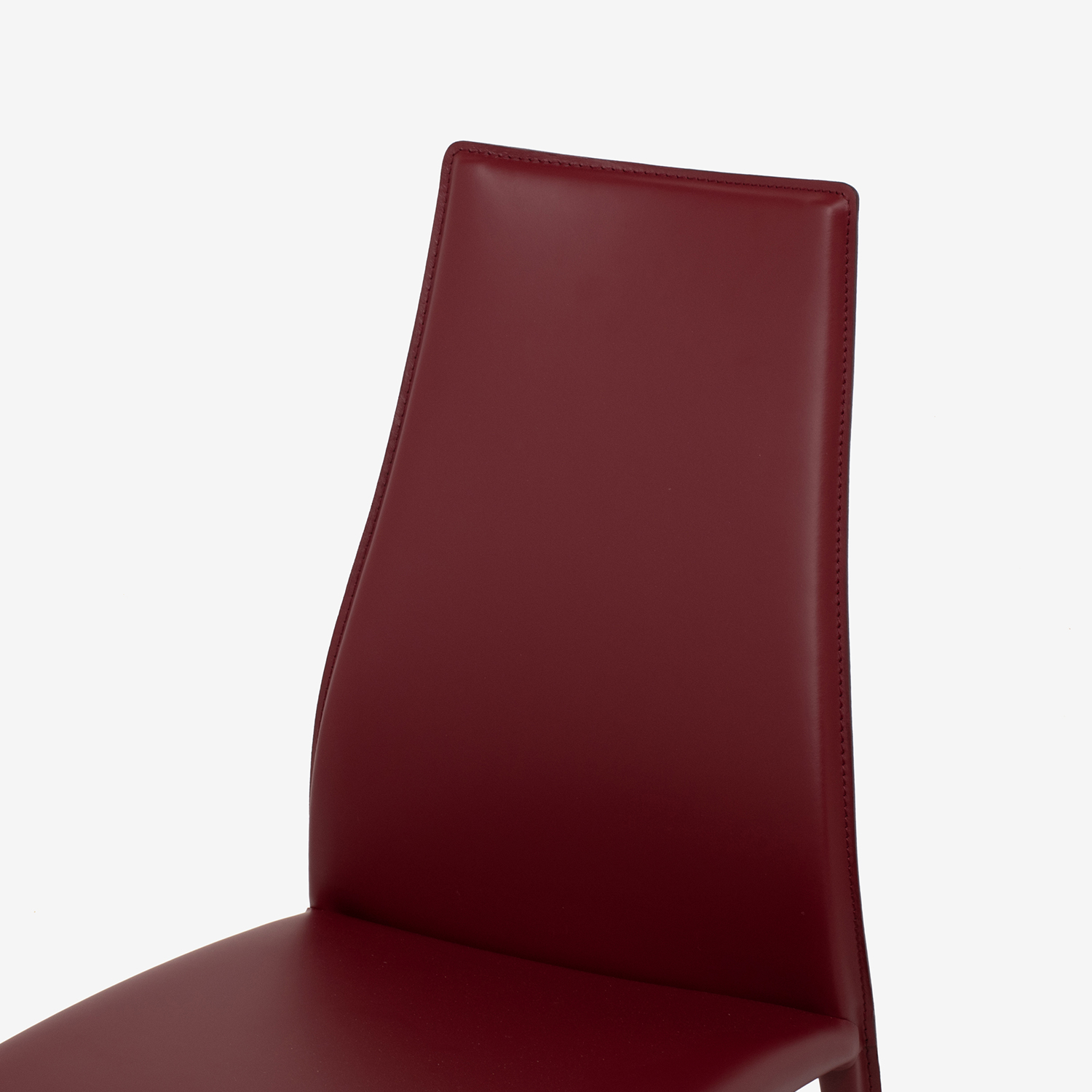 Calligaris(カリガリス)ダイニングチェア「Aida CS1484」革バーガンディ色