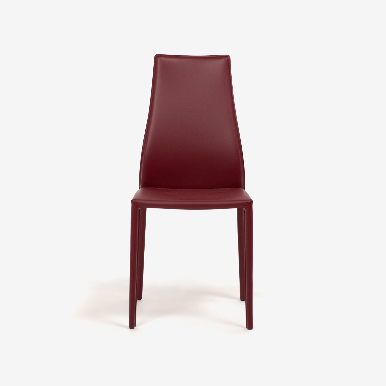 Calligaris(カリガリス)ダイニングチェア「Aida CS1484」革バーガンディ色