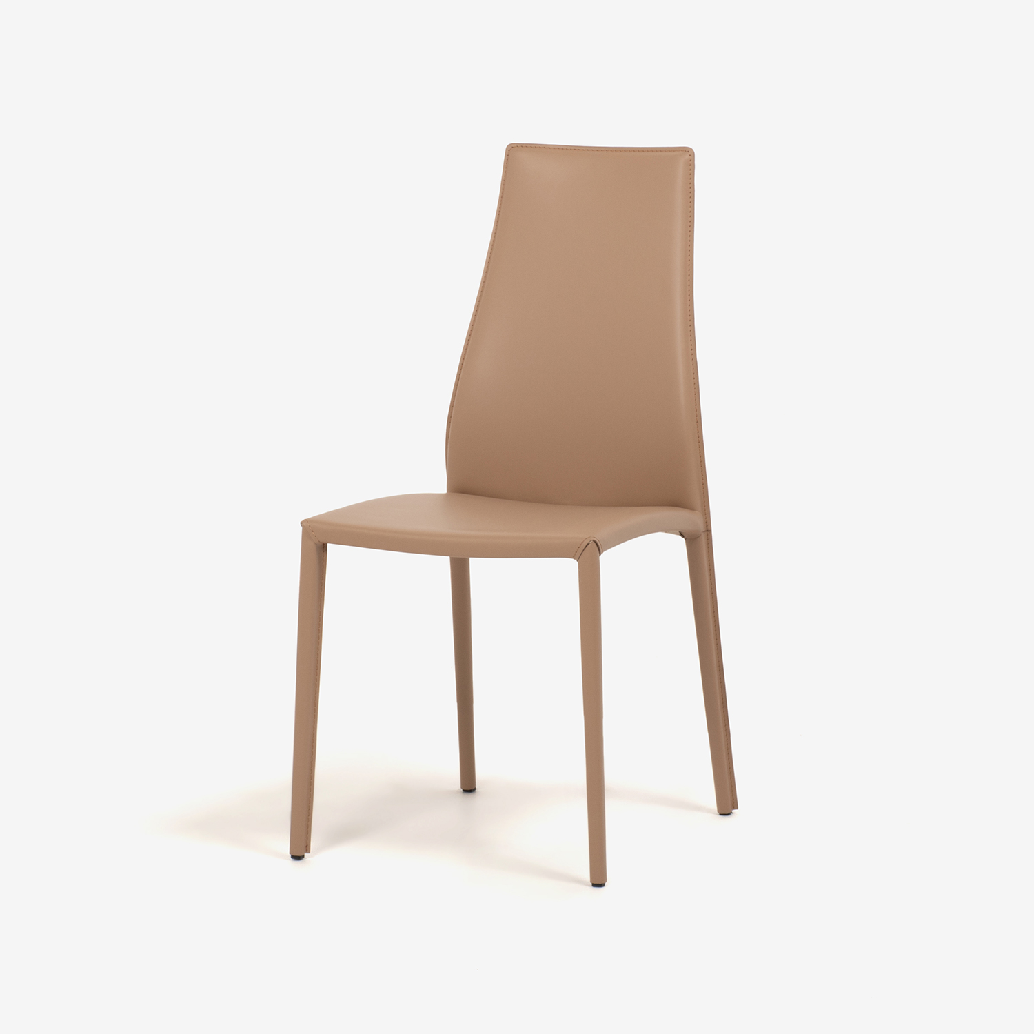 Calligaris(カリガリス)ダイニングチェア「Aida CS1484」革ナチュラル色
