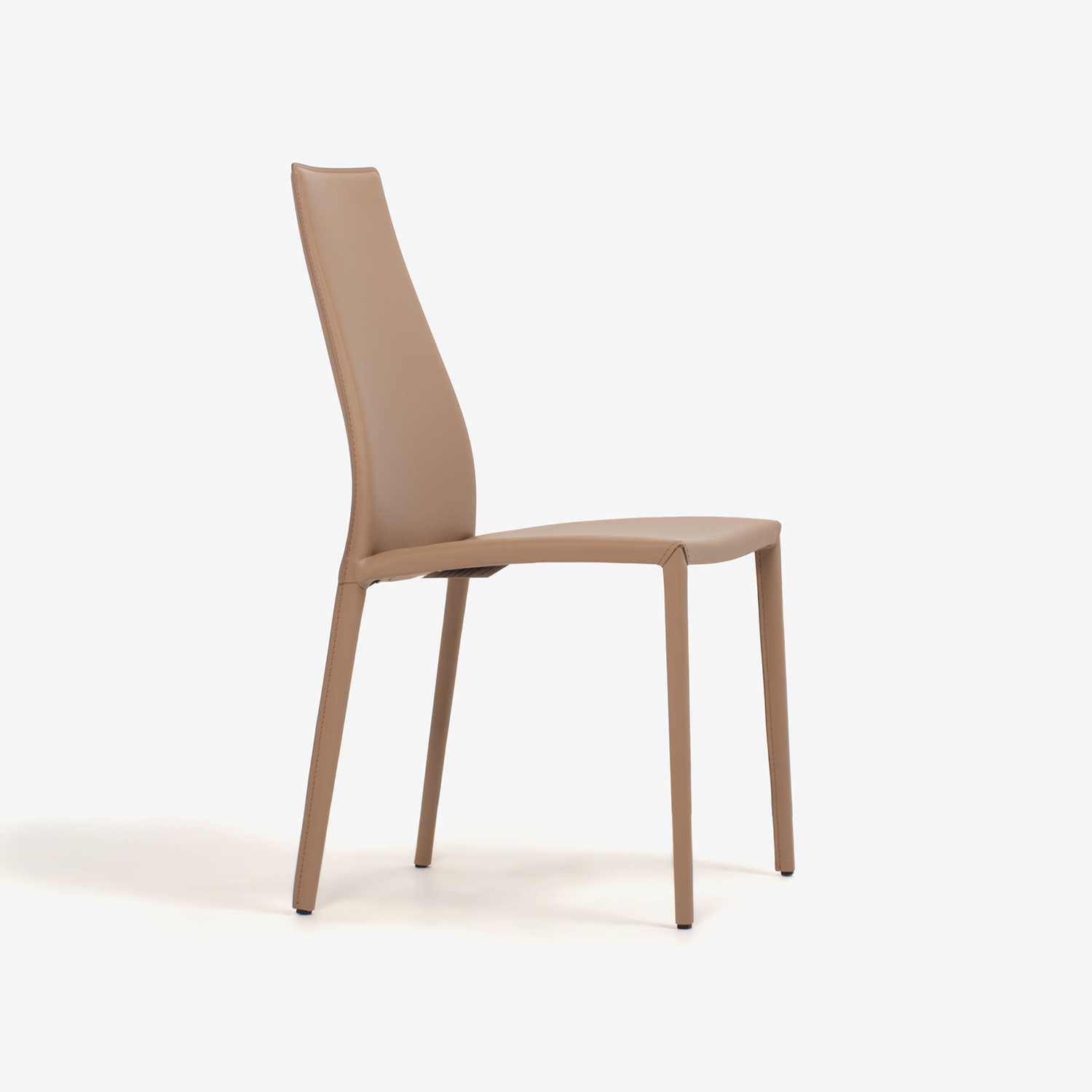 Calligaris（カリガリス）ダイニングチェア「Aida CS1484」革ナチュラル色