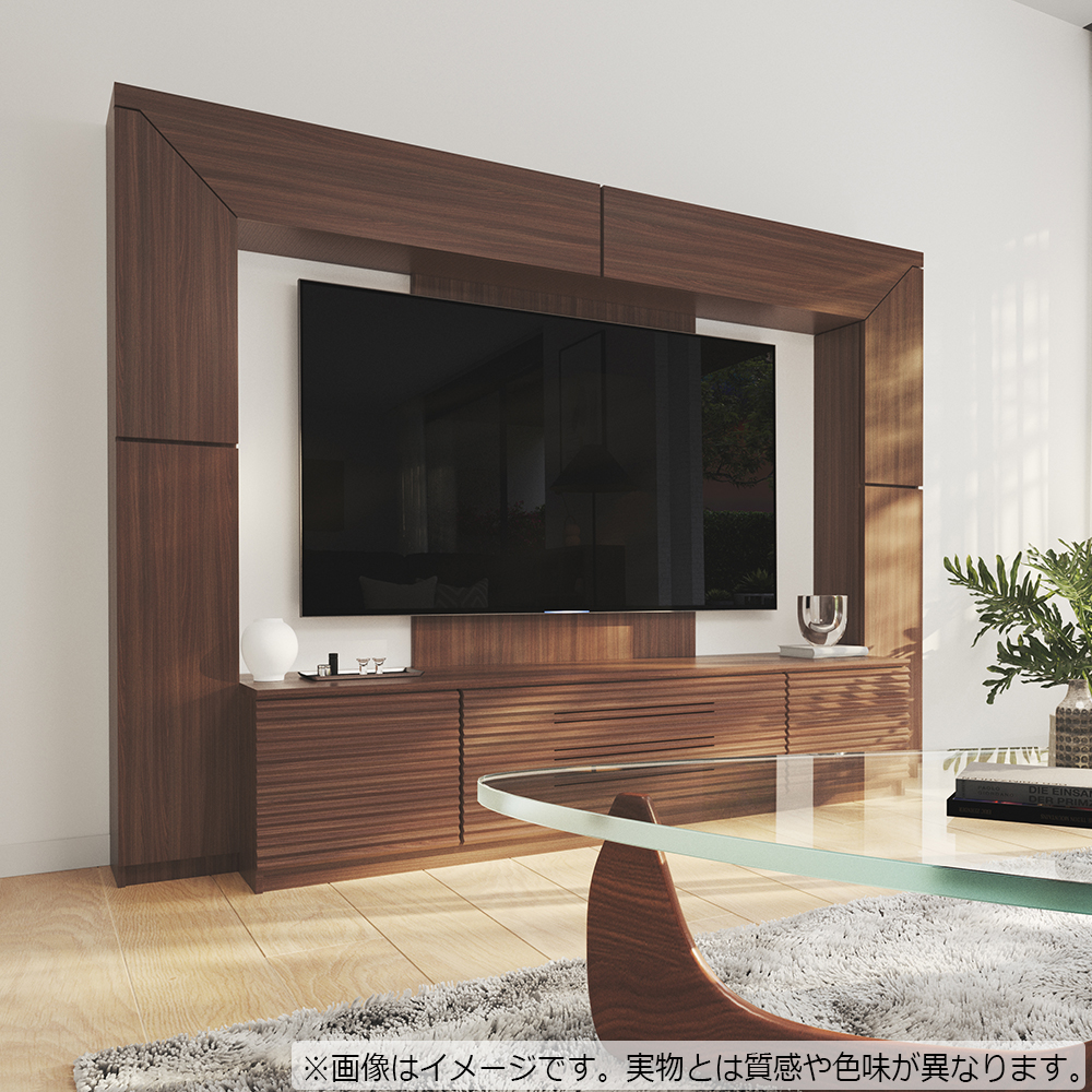 テレビボード「アクロス」ハイタイプ 幅230cm ウォールナット材【セール対象品のため5%OFF】