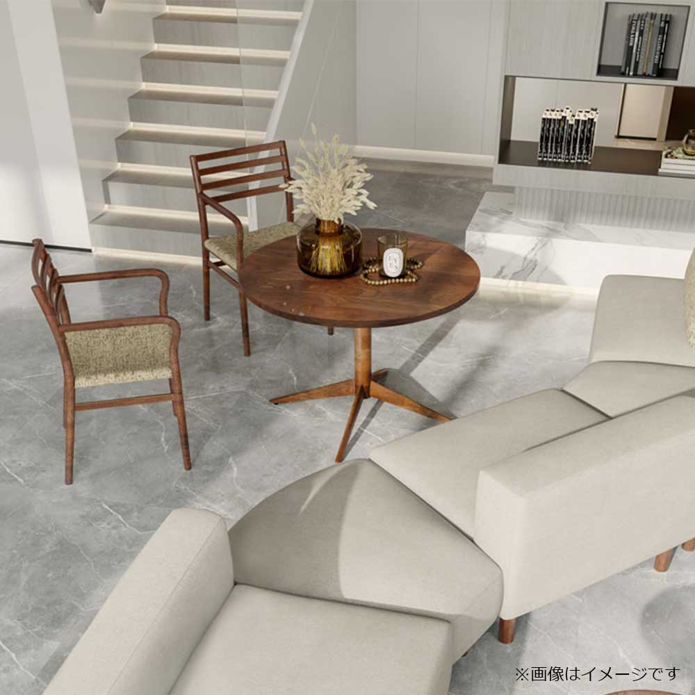 MASTERWAL(マスターウォール)ダイニングテーブル「YU ユー UT4-095-WN」円形 直径95cm ウォールナット材オイル仕上げ【受注生産品】