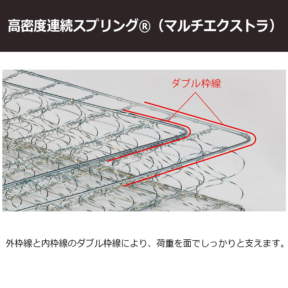 FranceBed(フランスベッド)マットレス 「スタイルサポート BK-PR」厚さ28cm 高密度連続スプリング 全8サイズ