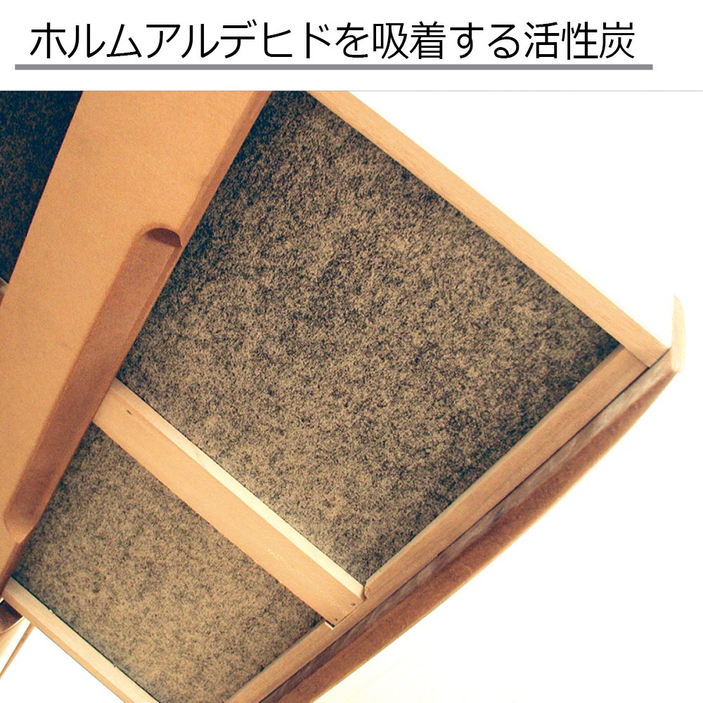 小島工芸 学習デスク「100ポライト」幅100cm ヒノキ材 全2色 デスクマット付き【受注生産品】