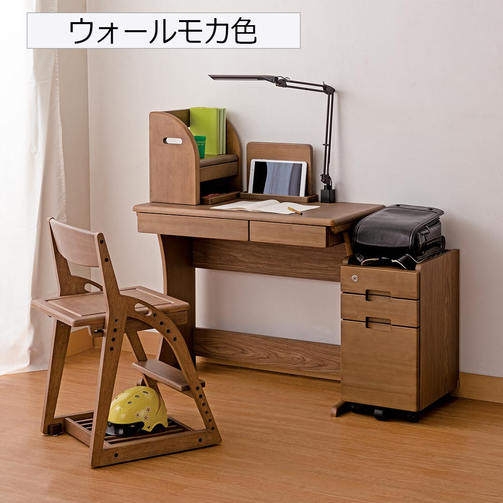 小島工芸 学習デスク「100ポライト」幅100cm ヒノキ材 全2色 デスクマット付き【受注生産品】