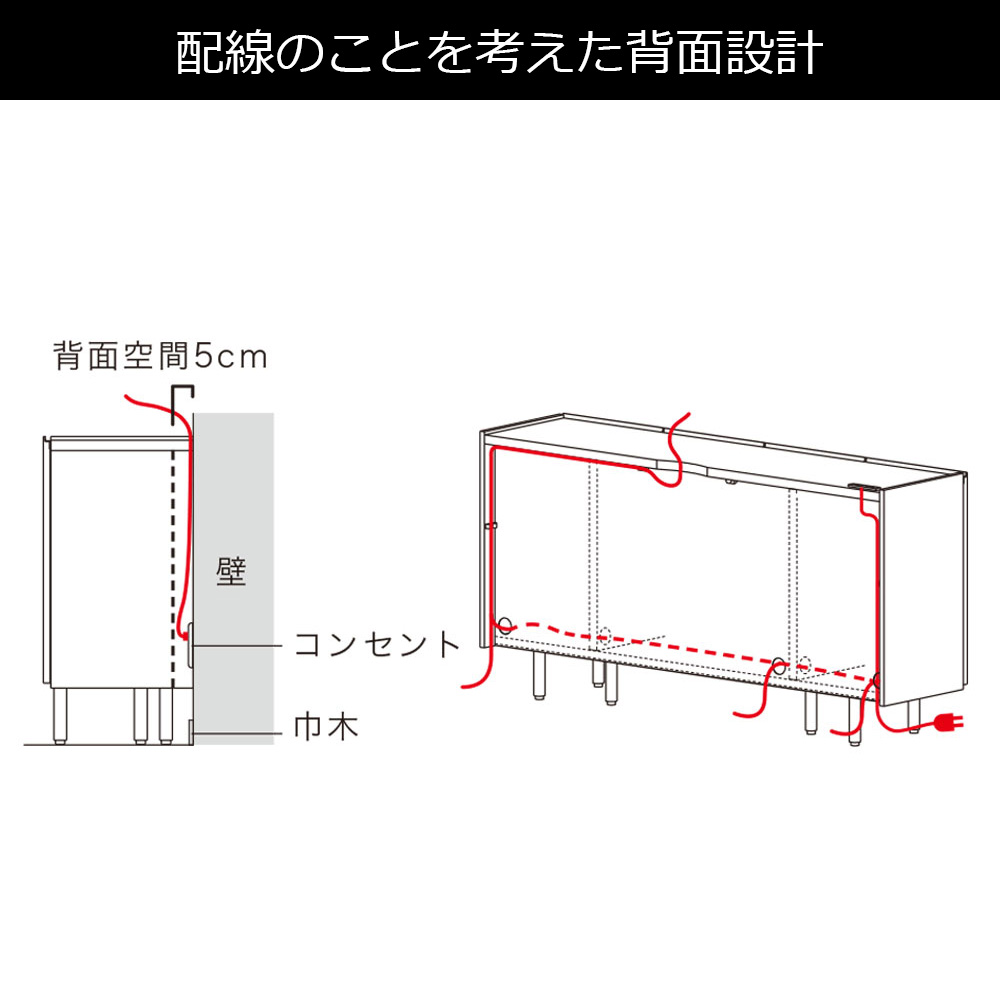 Pamouna(パモウナ)サイドボード「CE-120」幅119.9cm 全6色
