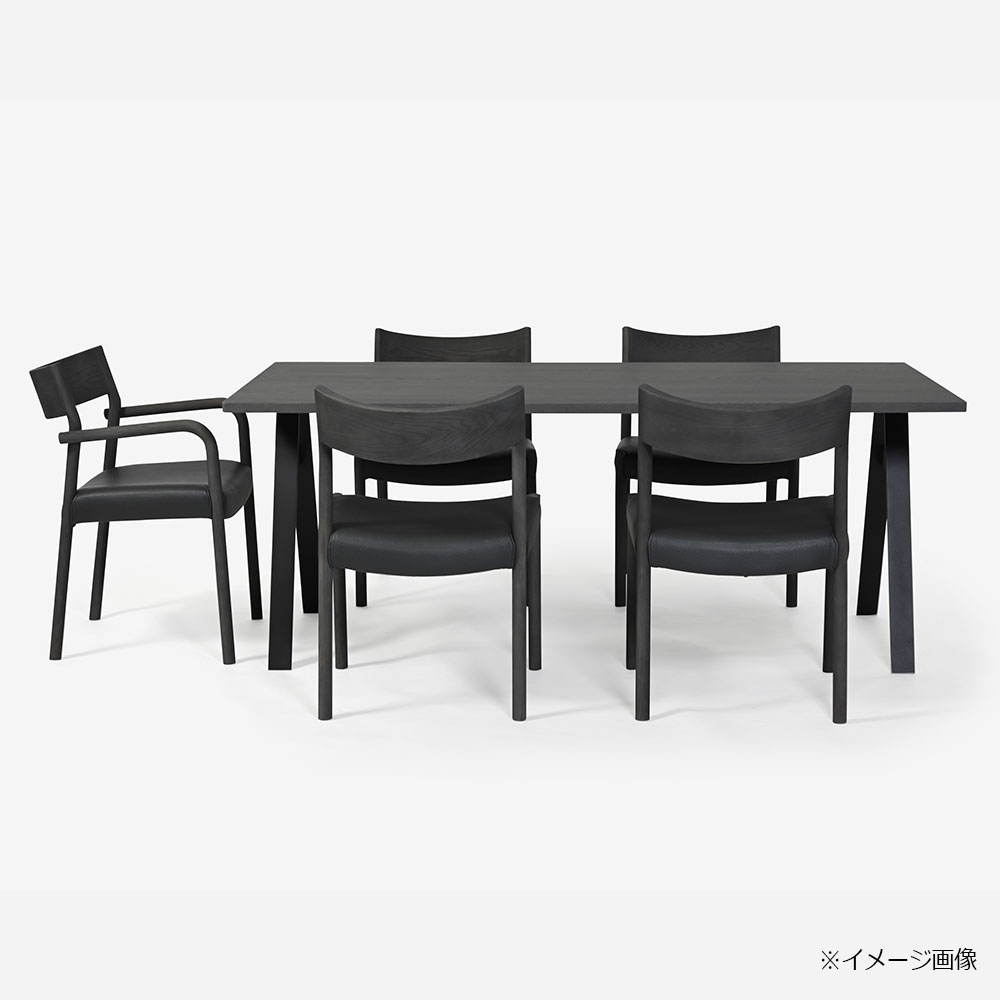 ダイニングチェア(肘付き)「フィルプラス Bタイプ」樹種・塗装色5種 張地17種【受注生産品】