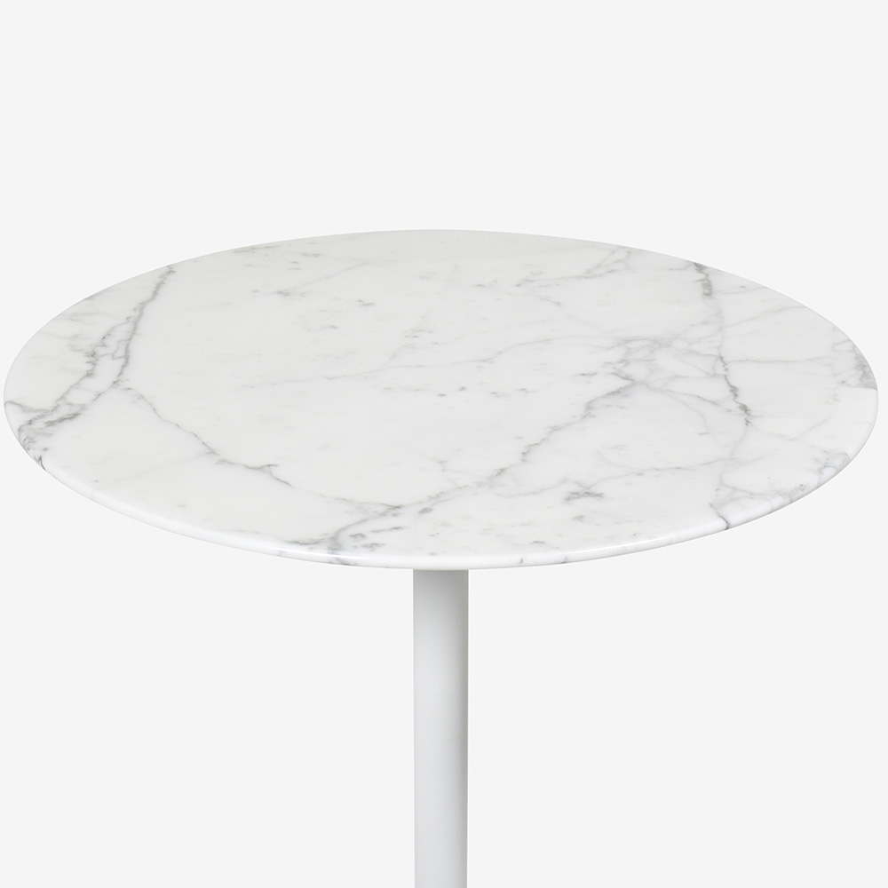 PoltronaFrau(ポルトローナ・フラウ)ミニビストロテーブル「ボブ」丸60x高さ110cm 大理石アラベスカート