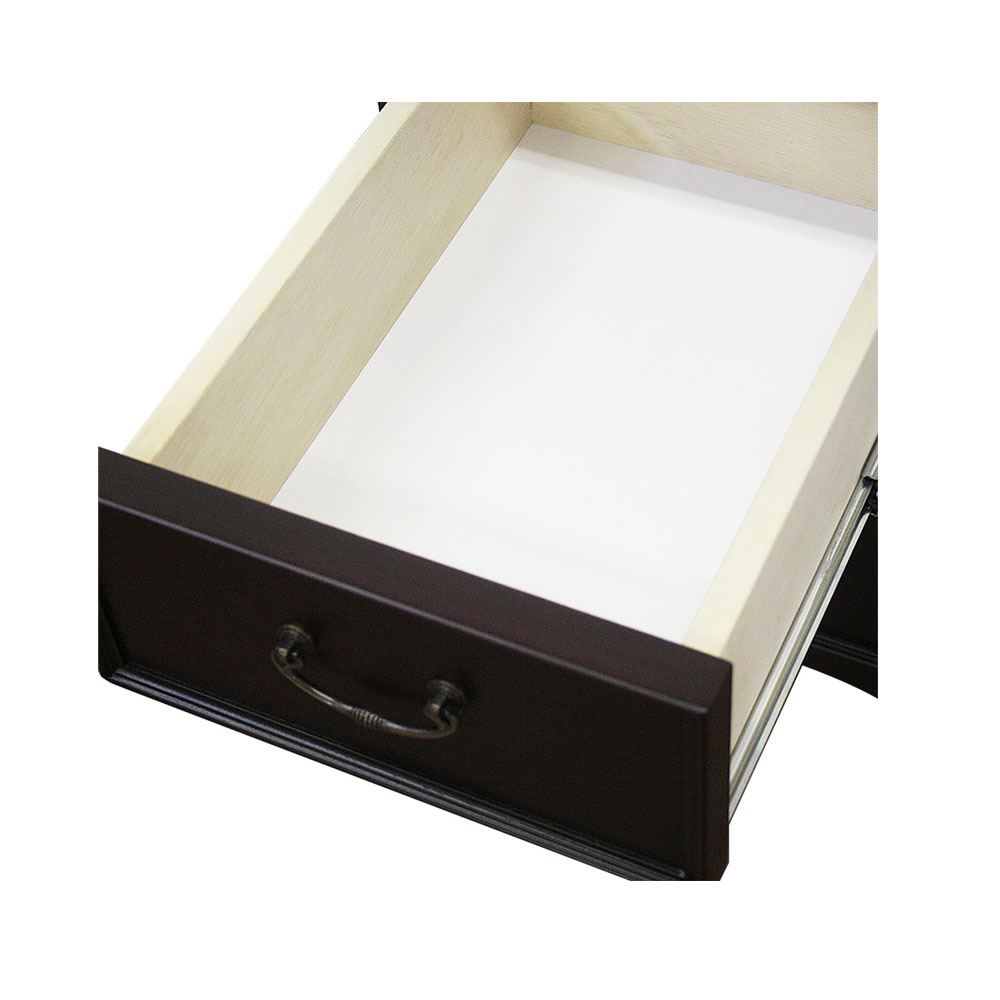 コスメチェスト「フルール DM」幅40cm マホガニー材ダークブラウン色【セール対象品のため5%OFF】