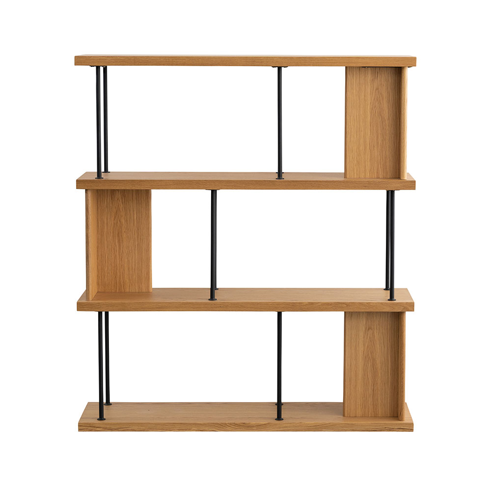 シェルフ 「デリック」 幅120cm ハイタイプ オーク材【セール対象品のため5%OFF】