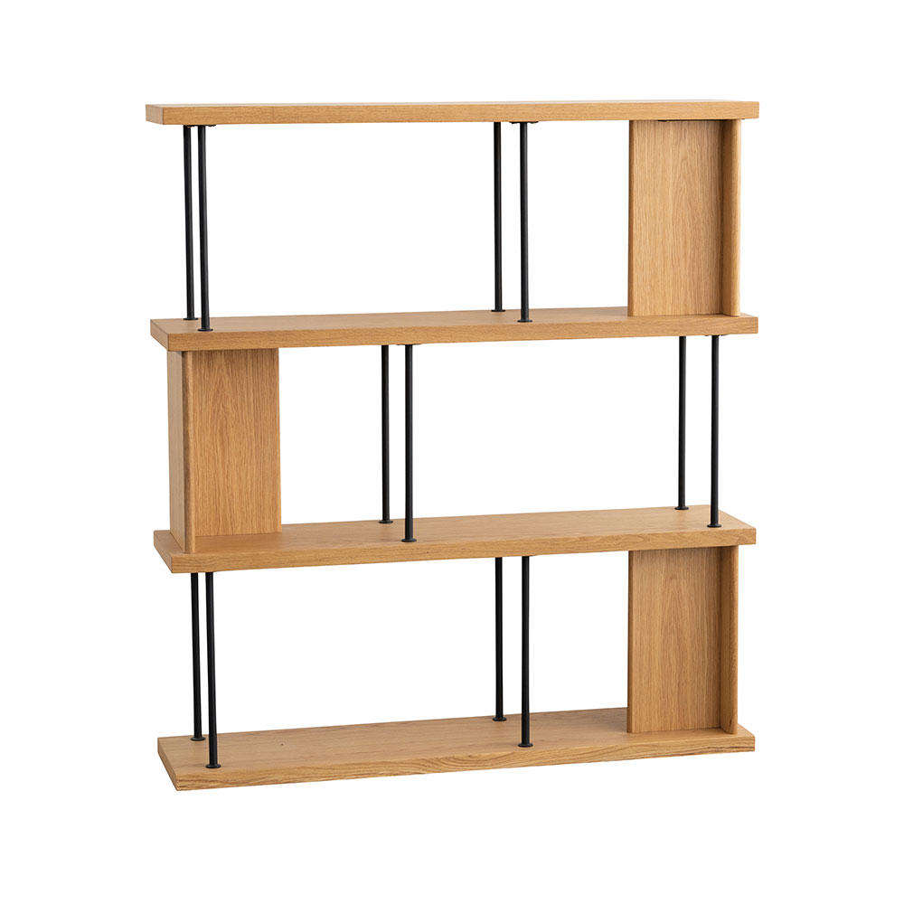 シェルフ 「デリック」 幅120cm ハイタイプ オーク材【セール対象品のため5%OFF】
