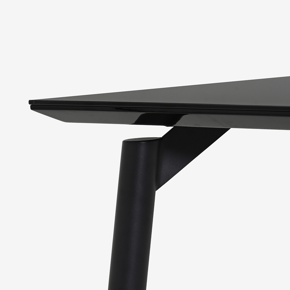 ダイニングテーブル「パシオン ガラストップ」幅138cm 全2色
