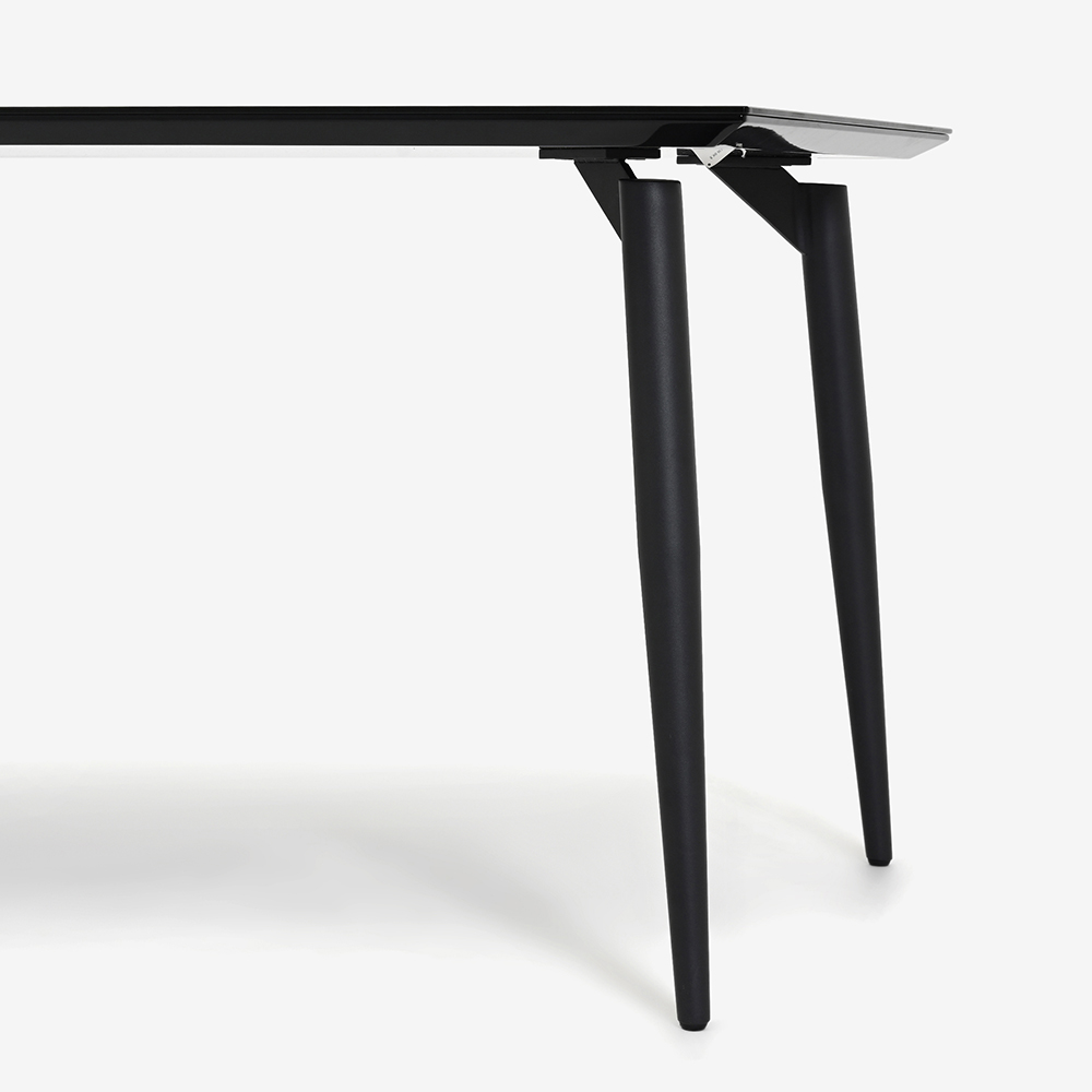 ダイニングテーブル「パシオン ガラストップ」幅138cm 全2色