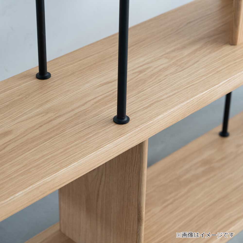 シェルフ 「デリック」 幅120cm ハイタイプ オーク材【セール対象品のため5%OFF】
