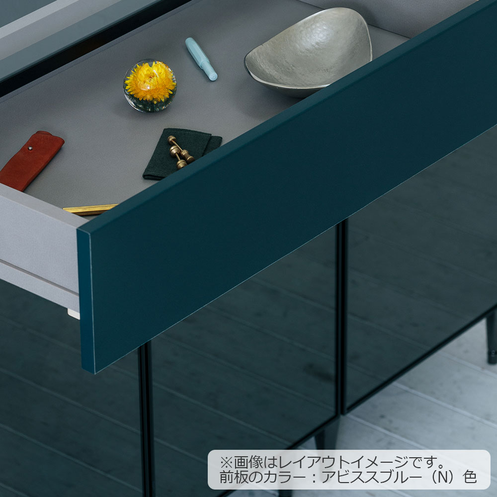 AYANO(綾野製作所)サイドボード「ゼノ ノワール ZL-50UK」ガラス天板 幅50cm 全6色 全2タイプ【セール対象品のため5%OFF】