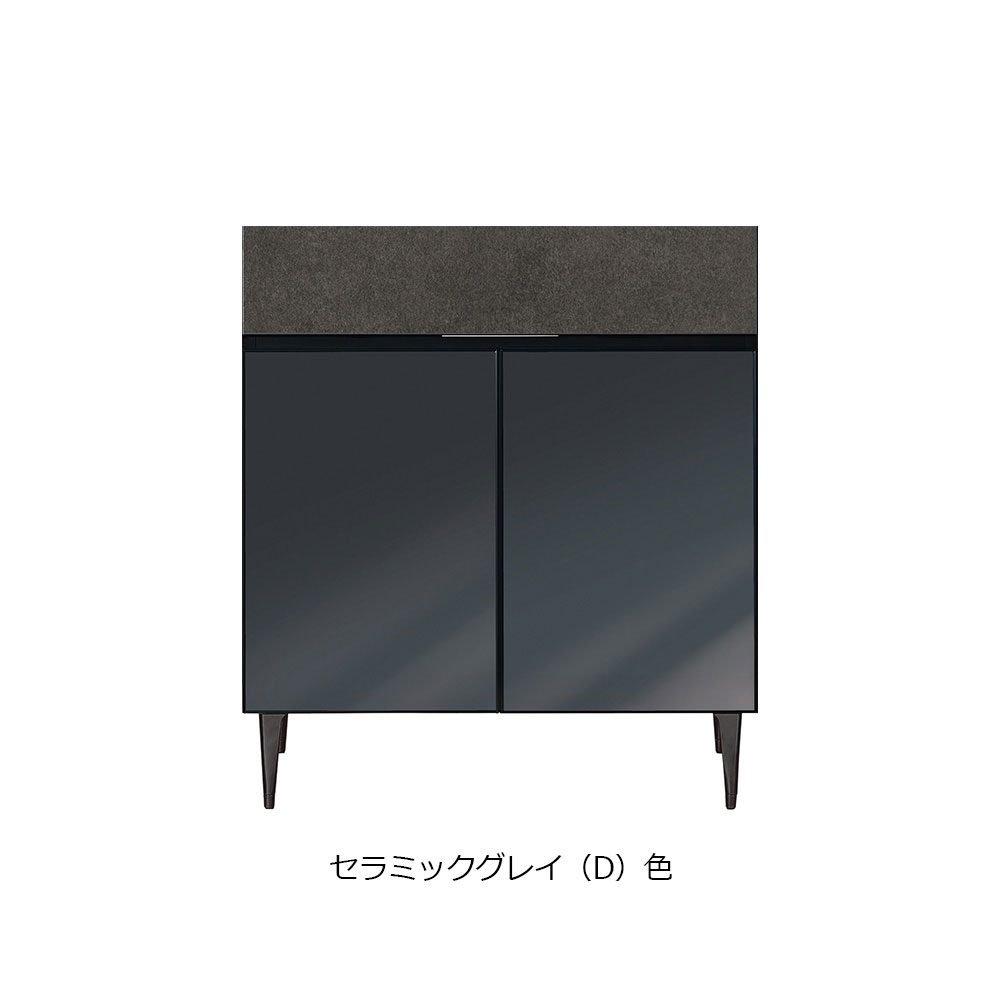 AYANO（綾野製作所）サイドボード「ゼノ ノワール ZL-80UK」ガラス天板 幅80cm 全6色【セール対象品のため5%OFF】