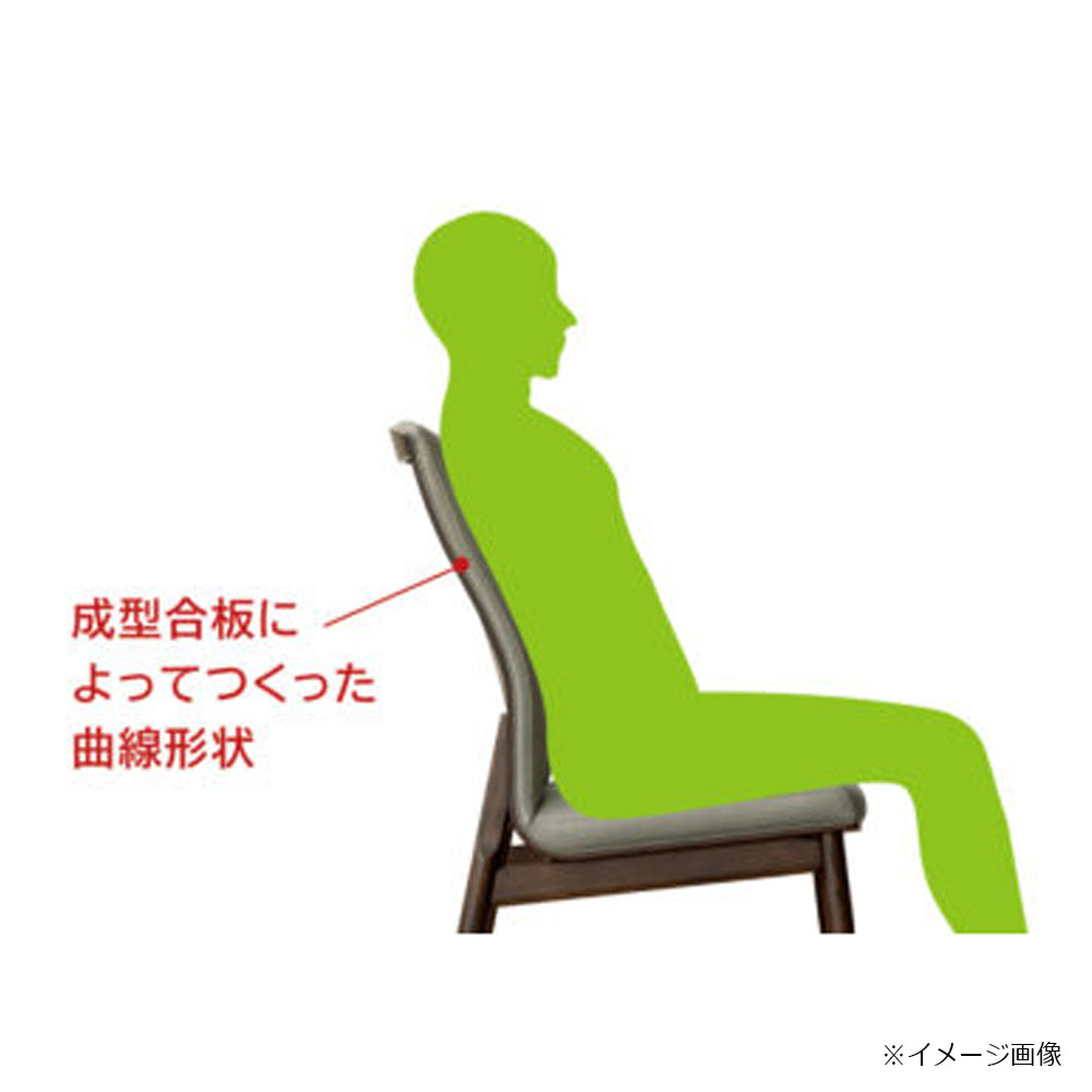 浜本工芸　ダイニングチェア（肘付き）「DA-6400・6404・6408」オーク材 合成皮革#B全14色 木部全3色［No.6400］