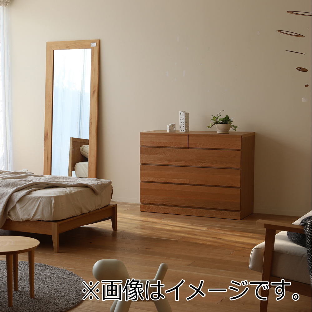 ローチェスト「レッチェ」幅105.2cm ホワイトオーク材