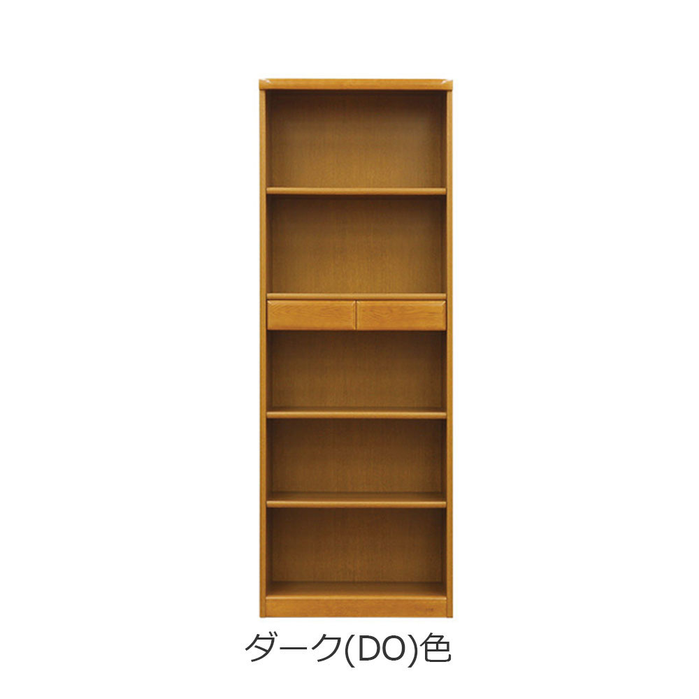 浜本工芸 書棚「No.3600A・No.3608A」オープンタイプ 幅65.1cm 高さ180cm 全2色［No.3600］