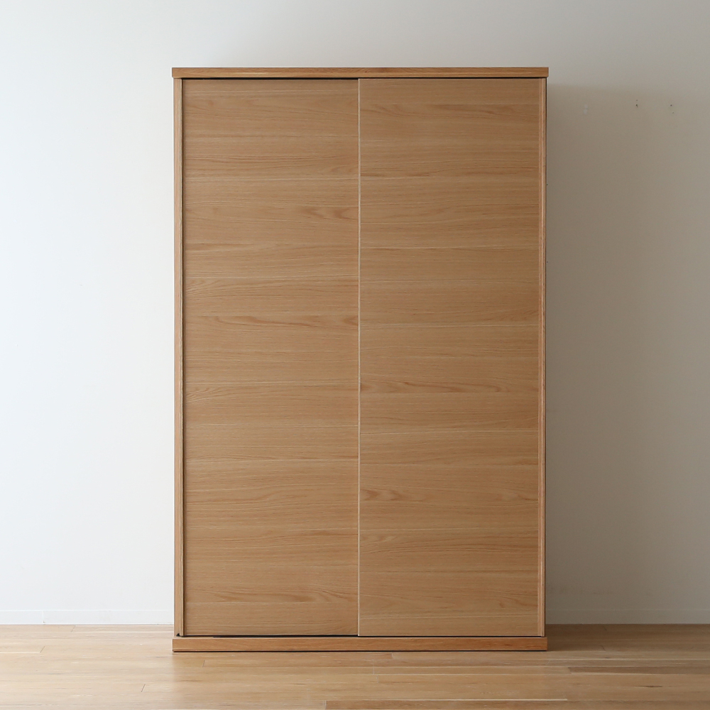 ワードローブ「レッチェ」幅120.4cm ホワイトオーク材