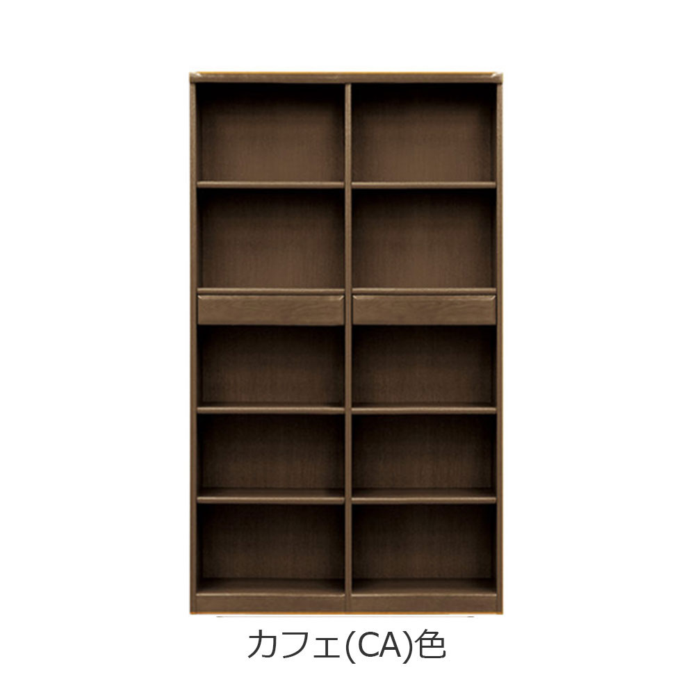 浜本工芸 書棚「No.3600A・No.3608A」オープンタイプ 幅105.1cm 高さ180cm 全2色［No.3600］