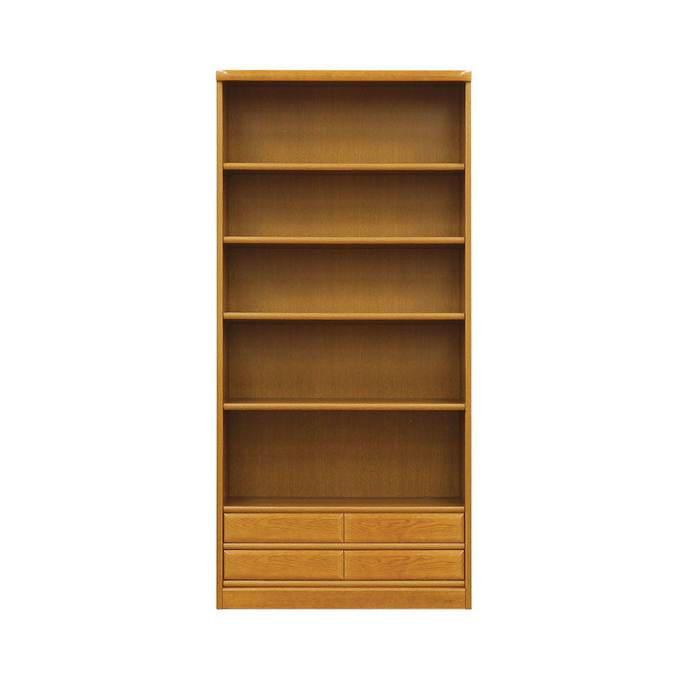 浜本工芸 書棚「No.3600D・No.3608D」オープンタイプ 幅85.1cm 高さ180cm 全2色［No.3600］【受注生産品】