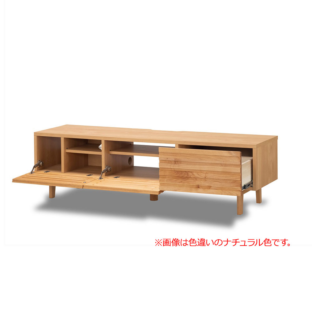 hotta woody(堀田木工所)テレビボード「ノーヴァ2 WN」幅150.2cm アルダー材ウォールナット色【オンラインショップ限定品】【セール対象品のため5%OFF】