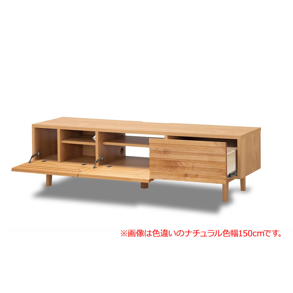 hotta woody（堀田木工所）テレビボード「ノーヴァ2 WN」幅180.2cm アルダー材ウォールナット色【オンラインショップ限定品】【セール対象品のため5%OFF】