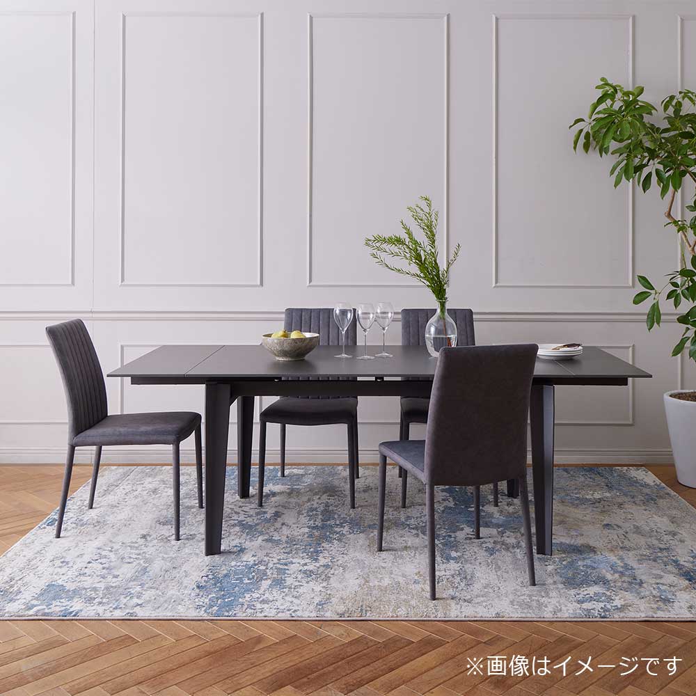 ダイニングチェア「レフ」布DGY(ダークグレー)色