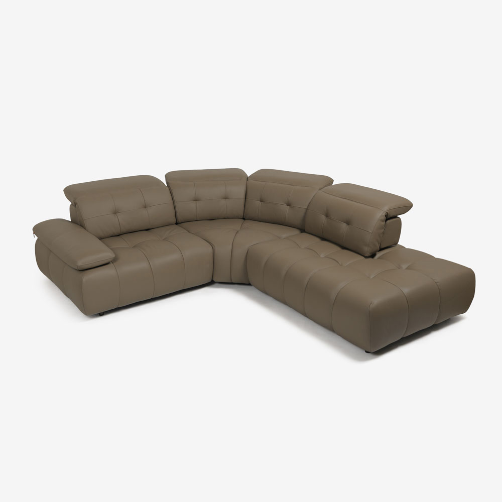 CORIUM(コリウム)コーナーカウチソファ3点セット 向って右カウチ「ヴァロ model.COR-A6351」革#CO-JRY513E パインバーク色