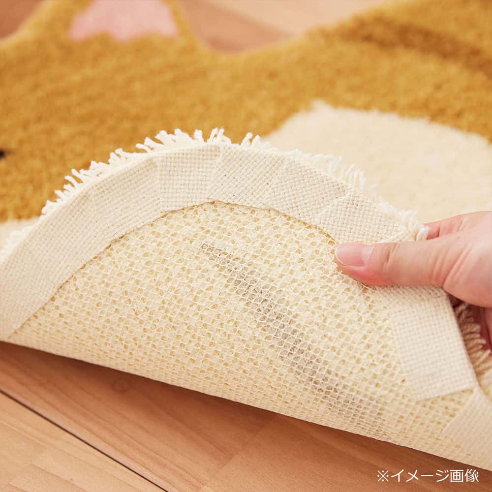 ラグ「コウバコスワリ」チャトラ 70x60cm