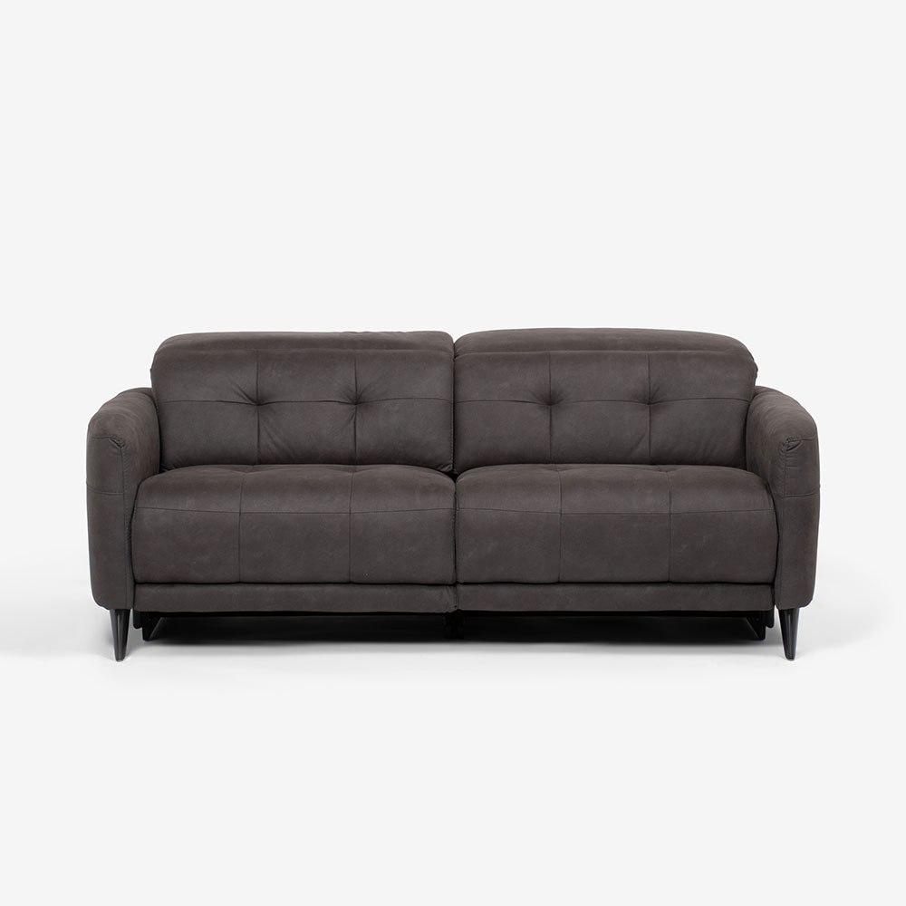 電動リクライニング ソファ「サントル」幅194cm 布グレー GRY＃B-16