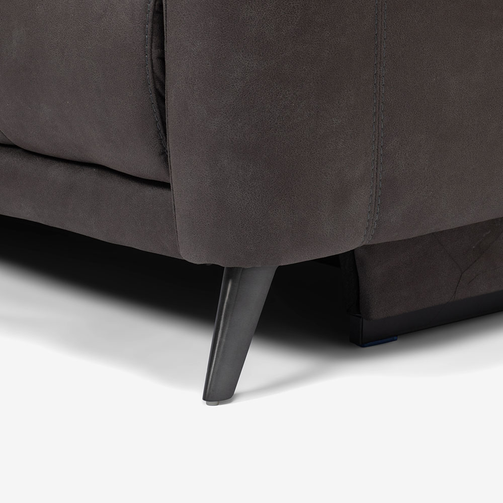 電動リクライニング ソファ「サントル」幅194cm 布グレー GRY＃B-16
