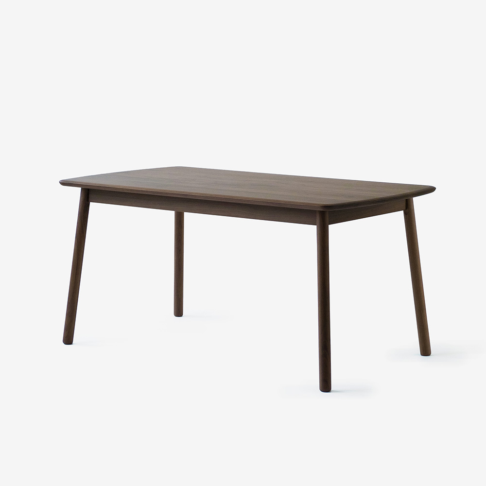 IKASAS（イカサ）ダイニングテーブル「SUIPPO-スイッポ-DINING TABLE 150/210」ウォールナット材 全2サイズ