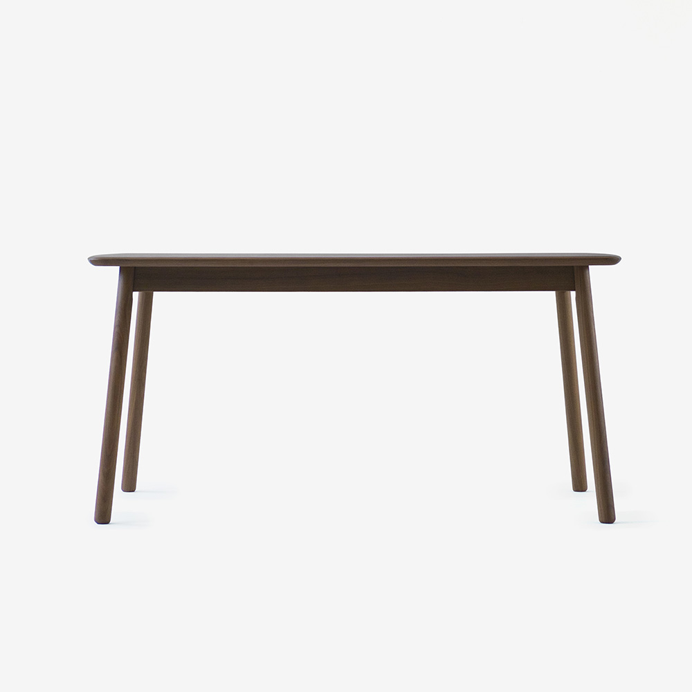 IKASAS(イカサ)ダイニングテーブル「SUIPPO-スイッポ-DINING TABLE 150/210」ウォールナット材 全2サイズ