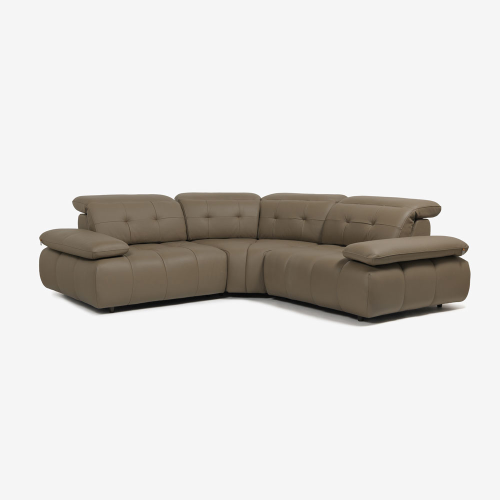 CORIUM（コリウム）コーナーソファ3点セット「ヴァロ model.COR-A6351」革#CO-JRY513E パインバーク色