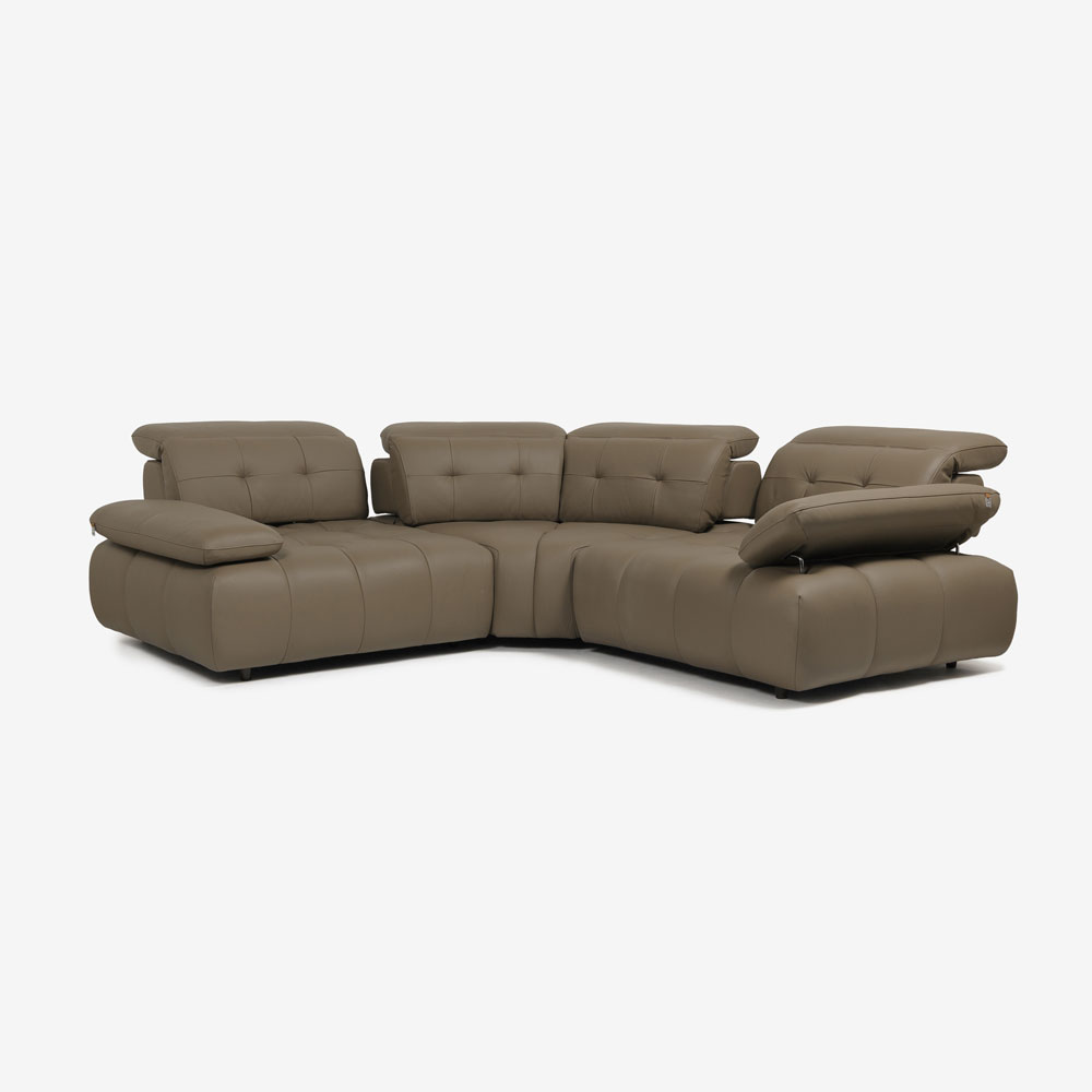 CORIUM(コリウム)コーナーソファ3点セット「ヴァロ model.COR-A6351」革#CO-JRY513E パインバーク色