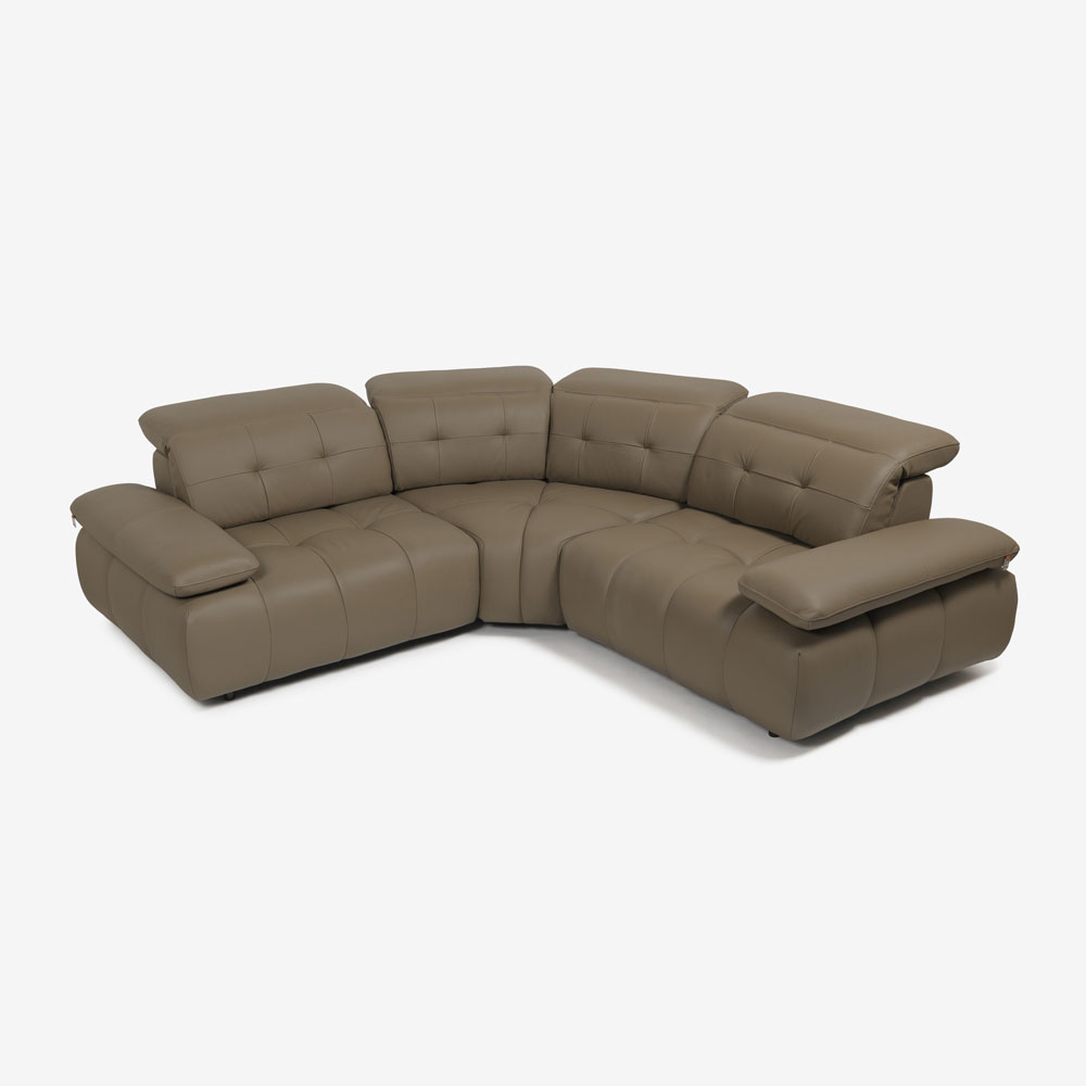 CORIUM(コリウム)コーナーソファ3点セット「ヴァロ model.COR-A6351」革#CO-JRY513E パインバーク色