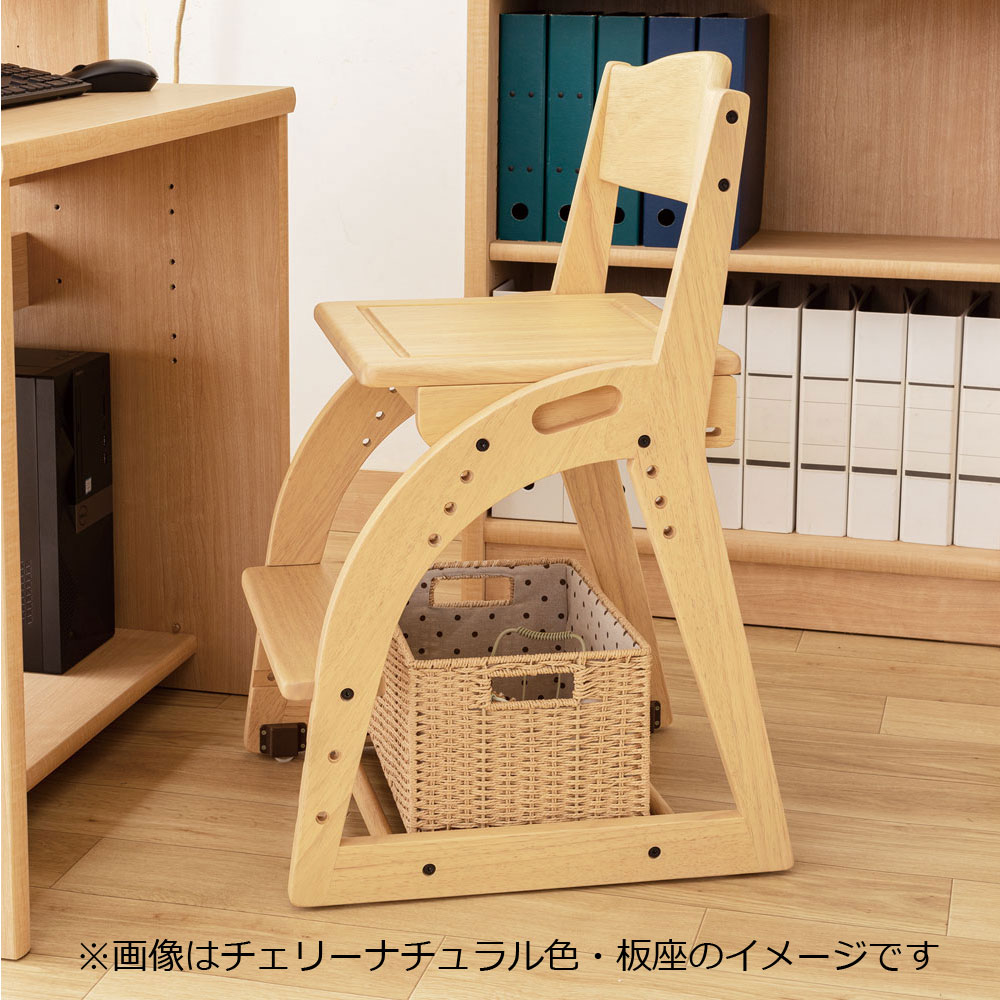 小島工芸 木製椅子「コメット」座面PVCブラウン色/ウォールモカ色